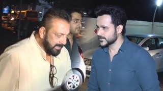 Sanjay Dutt Emraan Hashmi SPOTTED At Yauatcha Restaurant [upl. by Izmar84]