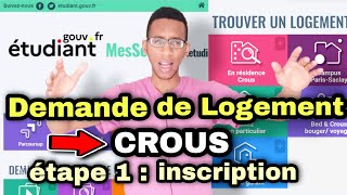 COMMENT SINSCRIRE SUR CROUS FACILEMENT  DEMANDE DE LOGEMENT ÉTUDIANT [upl. by Phylis]