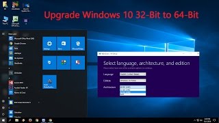 How to Upgrade Windows 10 32Bit to 64Bit Free [upl. by Nostrebor]