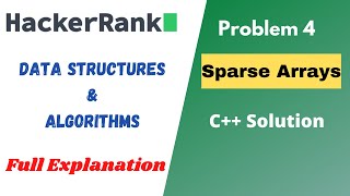 Sparse Arrays  Hackerrank Solution  Problem Solving  Data Structures  Arrays  C Solution [upl. by Htiffirg760]