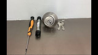 How to Disassemble a Defiant Deadbolt to Rekey [upl. by Spence]