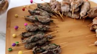 Apéritifs salés  mini brochettes [upl. by Ttayw]