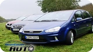 Familienvans im Test Zafira vs Touran vs CMax  Abenteuer Auto Classics [upl. by Emyle]