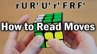 Rubiks Cube How to Read Algorithms Full Notation Guide [upl. by Aiveneg]