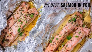 Baked Salmon In Foil [upl. by Aerdnad]