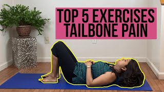 Top 5 Exercises for Coccyx or Tailbone Pain  Pelvic Rehab Doc [upl. by Rayna]