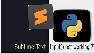 Sublime Text Input not working  fix [upl. by Ricketts]