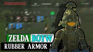 Zelda BOTW How To Get Rubber Armor Set [upl. by Atnovart]