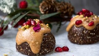 Mini Raw Christmas Pudding Recipe [upl. by Aneerol]