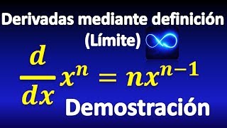 11 Derivada de función potencia Demostración de fórmula [upl. by Clippard]