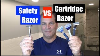 Safety vs Cartridge RazorWhich is BetterGeof [upl. by Ahsienahs]