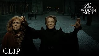 Professor McGonagall Protects Hogwarts  Harry Potter and the Deathly Hallows Pt 2 [upl. by Kwan]