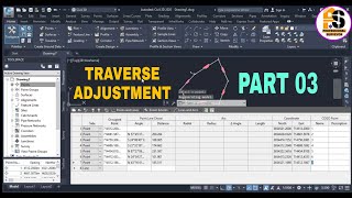 Close traverse calculation in civil 3d part 03 [upl. by Bryon173]