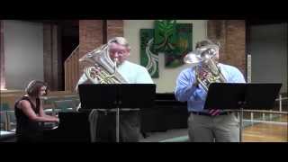 Pearl Fishers Duet  euphoniums Dave Werden and Tim Morris [upl. by Netsriik]