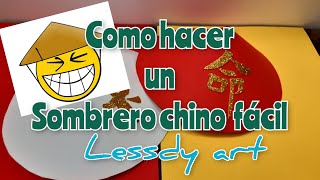 como hacer un sombrero chino [upl. by Gonroff]