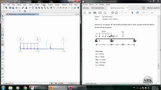 SAP2000 V20  EJERCICIO Nº06 VIGAS [upl. by Nhguaved]