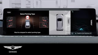 Remote Smart Parking Assist  Genesis GV80  HowTo  Genesis USA [upl. by Yeblehs559]