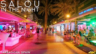 Tiny Tour  Salou Spain  Visit the Resort Town in the night 2020 August [upl. by Samot]