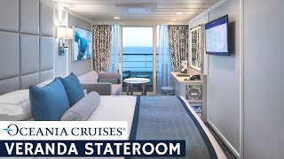 Oceania Sirena  Veranda Stateroom Full Walkthrough Tour amp Review  4K [upl. by Kannan]