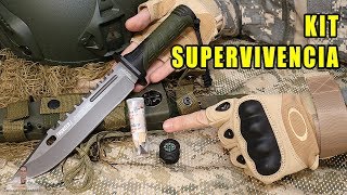 PRUEBO KIT DE SUPERVIVENCIA EN CUCHILLO TÁCTICO K25 THUNDER I [upl. by Cirtemed41]