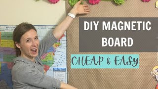 How to MAke a Magnetic Board  CHEAP AND EASY [upl. by Barram157]