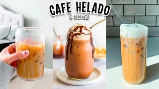 HAZ EL MEJOR CAFE HELADO 8 RECETAS FACILES Tutoriales Belen [upl. by Laro]