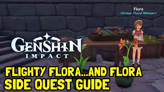 Genshin Impact Flight FloraAnd Flora Side Quest Guide [upl. by Attiuqaj409]