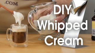 DIY whipped cream in 60 seconds [upl. by Amej883]