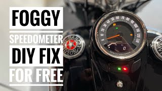 🔥🛠 Harley speedometer fogging DIY fix Instrument Condensation justridethatthing [upl. by Enylcaj]