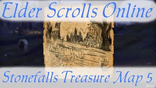 Stonefalls Treasure Map 5 Elder Scrolls Online [upl. by Aihk]