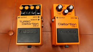 Boss DS1 Distortion Vs Boss DS2 TURBO Distortion  Pedal Comparison [upl. by Loos763]