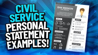 CIVIL SERVICE Personal Statement EXAMPLES Civil Service SUCCESS Profiles amp BEHAVIOURS [upl. by Gisela]