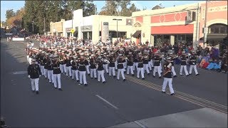 USMC West Coast Composite Band  2018 Pasadena Rose Parade [upl. by Relluf]