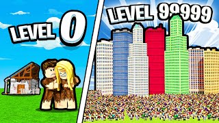 GETTING 9999 PEOPLE  Roblox Tiny Town [upl. by Ecirpak]