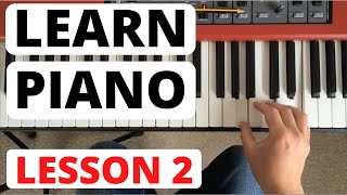 How To Play Piano for Beginners Lesson 2  Starting to Read Music [upl. by Demahum22]