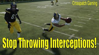 Madden NFL How to Stop Throwing Interceptions and Complete More Passes on AllMadden Difficulty [upl. by Iznil]