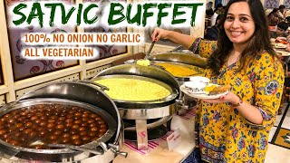 INDIAN FOOD BUFFET Pure Veg  MAHABHOG at ISKCON Mumbai  Satvic Food [upl. by Archambault]