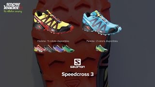 Salomon  Speedcross 3  Chaussure de trail  Snowleadercom [upl. by Ellitnahc846]