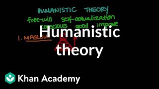 Humanistic theory  Behavior  MCAT  Khan Academy [upl. by Anaes]