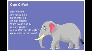 Oom Olifant  Kinderrympies in Afrikaans [upl. by Ainesej]