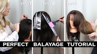 DIY Step by Step Perfect At Home Balayage Tutorial [upl. by Assele]