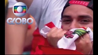 quotCONTIGO PERUquot  TV BRASILEÑA RINDE HOMENAJE A HINCHADA PERUANA EN RUSIA [upl. by Lowndes504]