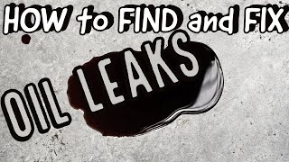 How to FIND and FIX an oil leak [upl. by Winny]