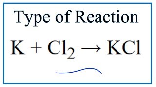 Type of Reaction for K  Cl2 → KCl [upl. by Neidhardt]