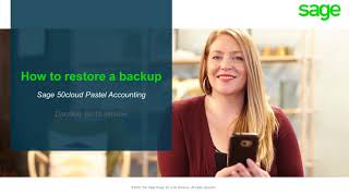 Sage 50cloud Pastel ZA  How do I restore a backup [upl. by Carlo317]