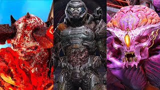 Doom Eternal The Ancient Gods DLC  All Bosses  Boss Fights  Ending [upl. by Arrim]