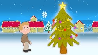 O Christmas Tree  Kids Christmas Singalong with Lyrics [upl. by Nnahgaem]