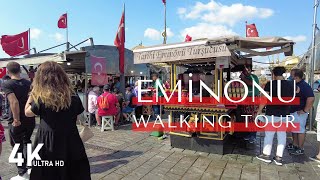 4K İstanbul Eminönü Yürüyüş Turu  Istanbul Eminonu Walking Tour [upl. by Eyoj]