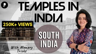 Temples in India  South India  Art amp Culture  with Memory Tricks by Maam Richa Lecture 4 [upl. by Tenaj]