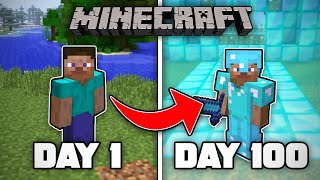 I Survived 100 Days In Old Minecraft And Heres What Happened [upl. by Nims]